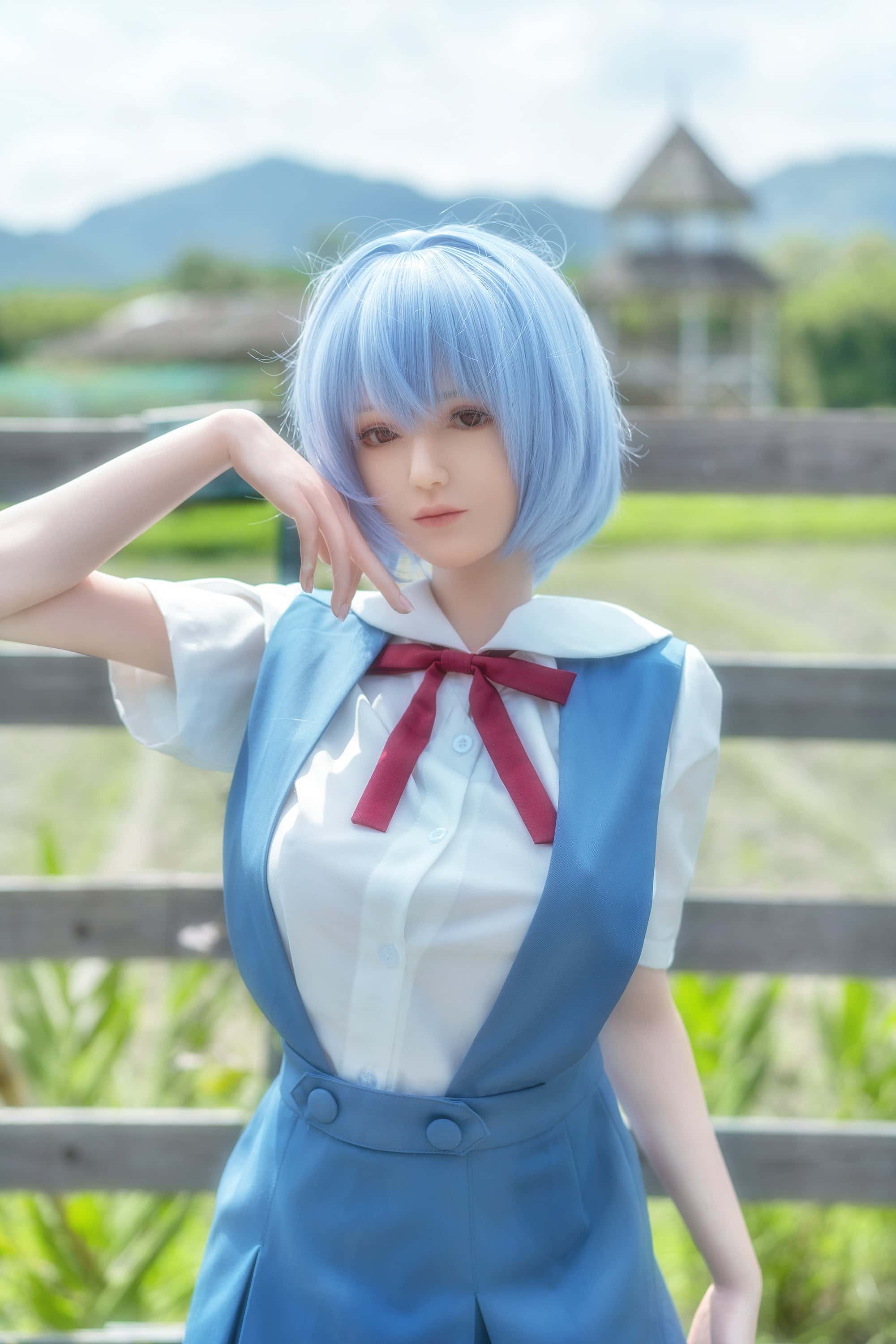 Test de la poupée sexuelle Game Lady - Ayanami : poupée sexuelle anime en silicone de 156 cm, bonnet F - Game Lady